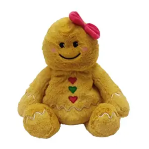 Warmies  Gingerbread Girl Stuffed Animals Plush Toy - Brown