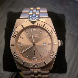Invicta Men's Watch - Rose Gold Stainless Steel Band with Anchor Dial and Date Display