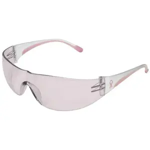 Bouton Eva Women's Safety Glasses with Pink Temples and Pink #1 Lens