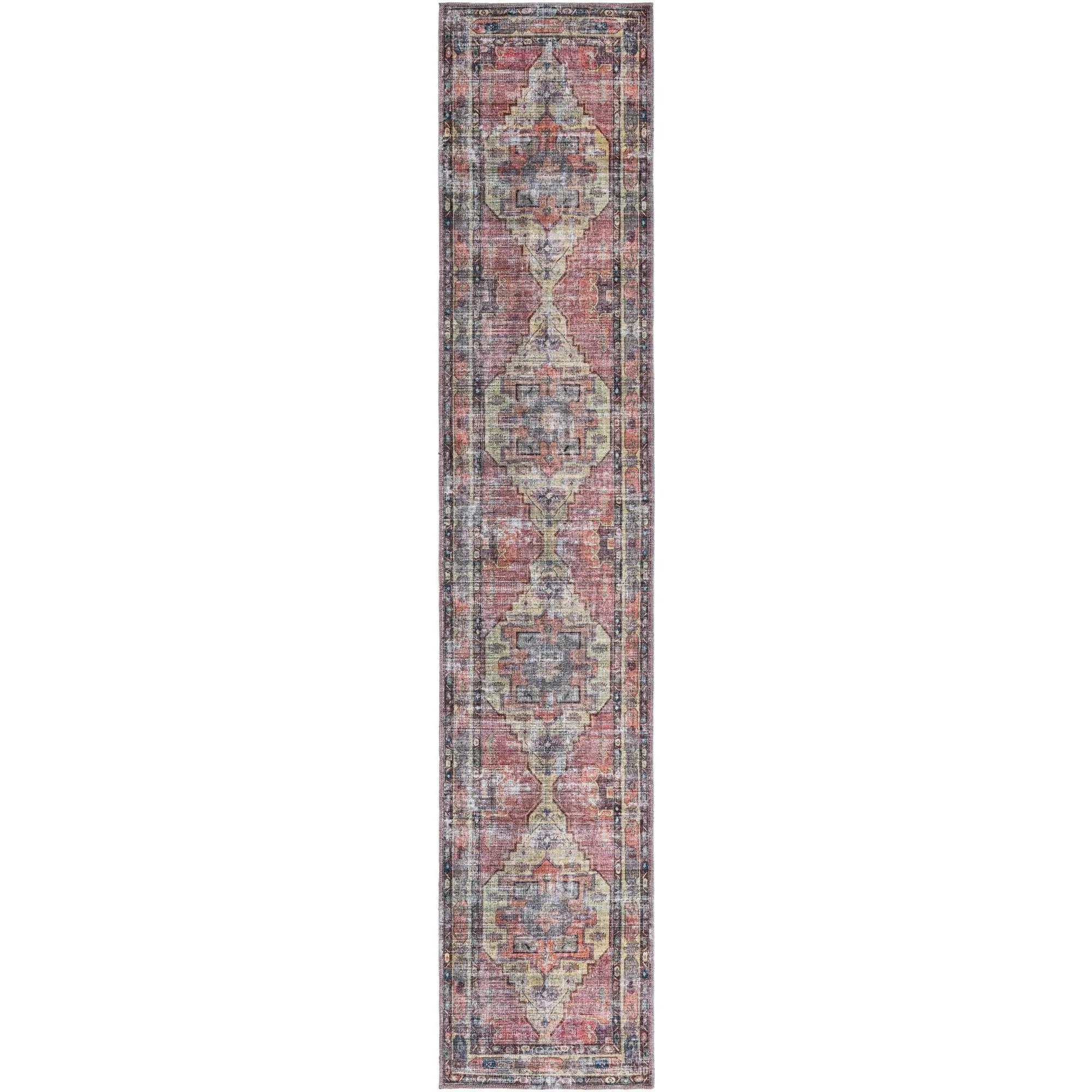 Yellow Pink 2' 7 x 13'