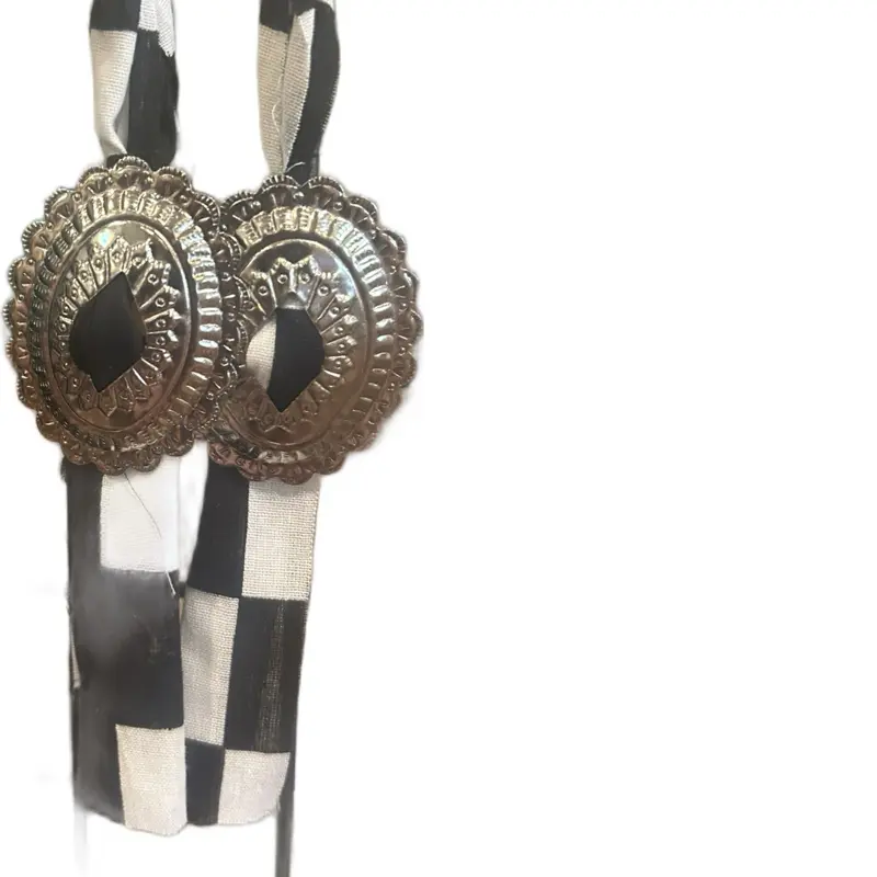 Concho Rodeo Checkered Earrings