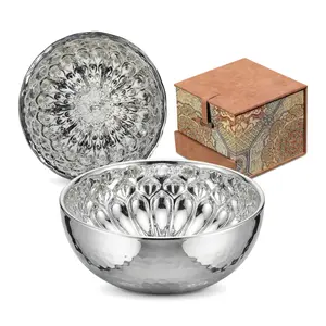 Silver Plated Peacock Feather JianZhan Tea Cup | Luxury Handmade Chinese Kung Fu Tea Cup