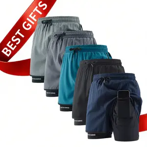 Men's 2-in-1 Running Shorts with Compression Liner – 7" Inseam Anti-Chafe Athletic Shorts with Phone Pocket – Breathable Performance Workout Gear for Gym & Training