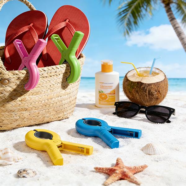 Large Beach Towel Clips Set, 8 Pieces 5.1 Inch Jumbo Durable Clothes Pins for Cruise Chair & Pool Chairs, Essential Beach Accessories with  4 Vibrant Colors