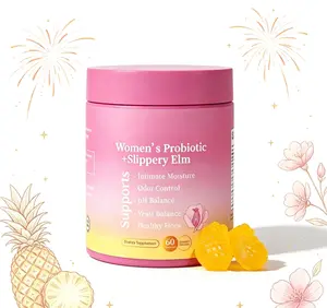 [Flash sale!]60 Count Hawaiian Pineapple Her Juicy Women’s Feminine Balance Gummies, Probiotic Supplement Containing Slippery Elm, Prebiotics and Lactobacillus to Maintain Healthy pH and Ease Intimate Dryness