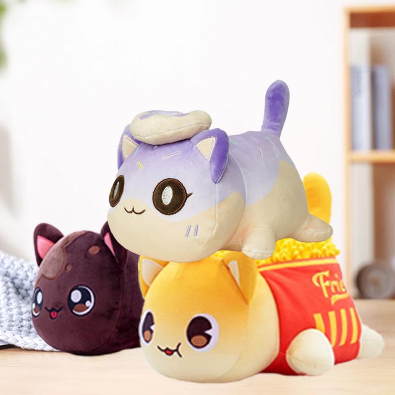 Soft & Skin-Friendly Cat Plush Toy for Kids - Bright & Colorful Design - White Plush Toy