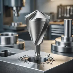 Professional HsS deburring tool Set, Multi-Function Anti-Slip Chamfering Bit for Metal Working. Industrial-Grade Edge Finishing & Drill Repair Kit for Automotive and Metal Fabrication. Durable, anti-Jam Design for Quick Burr Removal.