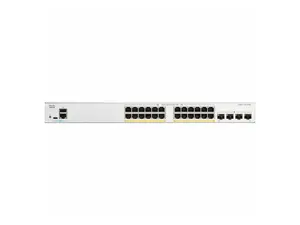 Cisco Catalyst C1300-24P-4G Ethernet Switch, 24 Ports, Manageable, Gigabit Ethernet, 10/100/1000Base-T, 1000Base-X , 3 Layer Supported
