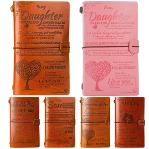 Leather Journal for Girls & Boys, to My Daughter Gift, Graduation, Birthday, Christmas, Writing Diary Notebook, From Mom Dad, Gratitude Journals