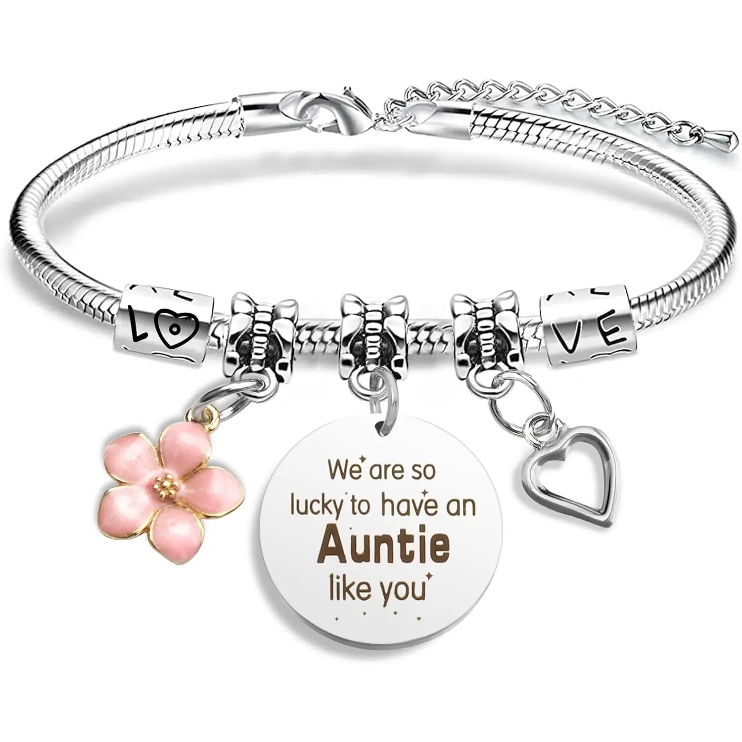 Auntie Gift Ideas,Mothers Day Gifts for Aunt Mothers Day Gifts for Aunts Birthday from Niece Nephew Valentines Mother'sDay Gift for Aunt Christmas Presents for Aunty Retirement Bracelet
