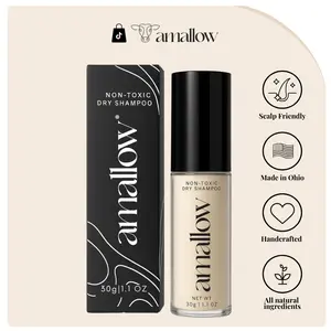Amallow Natural Dry Shampoo | Arrowroot & Bentonite Clay | No Aerosols, Talc or Synthetic Fragrance | All Hair Types, No White Cast