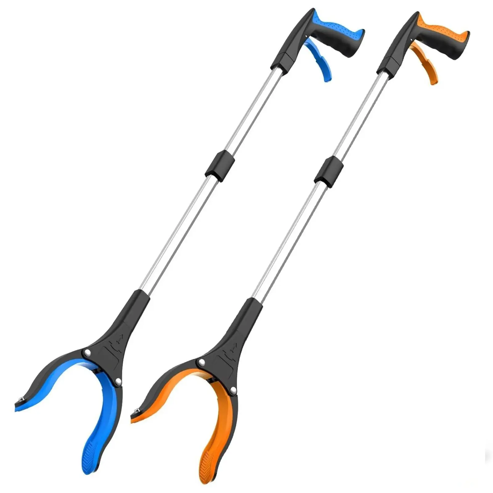 32 Inch Grabber Reacher Tool 2-Pack, Folding Pickup Grabber with 360° Rotating Jaw & Magnet, Lightweight Trash Picker Upper Tool for Seniors, Long Reach Grabber for Home & Outdoor Use