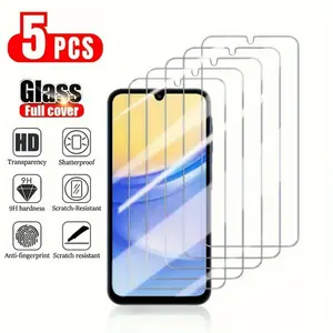 5 Pack Tempered Glass Samsung Galaxy S26/S26 Plus/S26 Ultra/Screen Protector with Fingerprint Unlock, Scratch-resistant for Galaxy S25 Ultra/S24/S23/S22 Series, No Bubbles, Shock Resistant, Case Friendly, Fingerprint....