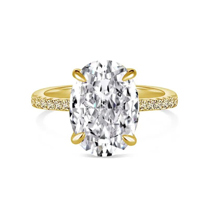 Nova Rose CEO Ring | 925 Sterling Silver 4.5 Carat Oval Solitaire