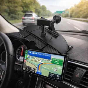 Replacement CD Slot Mount for GPS Navi, CarPlay Screen, Phone Holder – Standard 17mm Ball Adapter CD Mount for 4"-11" Car GPS Holder