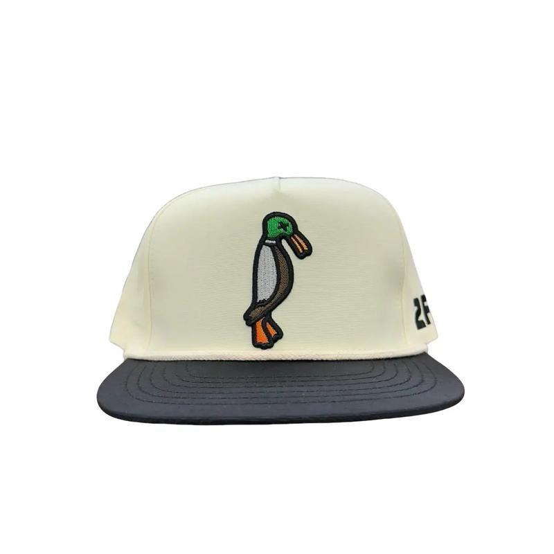 24.7 Duck Rope Hat - Camouflage Pattern, Adjustable Fit, Drawstring Closure, Logo Brand Design