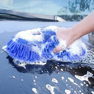Casun Microfiber Car Wash Sponge, Durable Car Care Detailing Brush & Towel Set, Essential Auto Accessory for Clean Shine