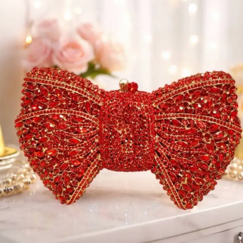 Crystal Purse, Mini Rhinestone Clutch for Women, Elegant Evening Party Accessory