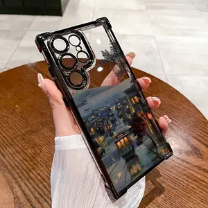 Phone Case: Seaside Town Phone Case Compatible with Samsung Galaxy S25/S25+/S25 Ultra/S24/S24 FE/S24+/S24 Ultra/S23/S23+/S23 Ultra/S22/S22+/S22 Ultra/S21/S21+/S21 Ultra/S20/S20+/S20 Ultra Series, Shockproof, Anti-Slip, Lightweight, Creative Full-Body