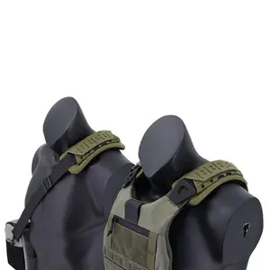 Outdoor Tactical Shoulder Pad, Breathable Laser Cut Tactical Vest Buffer Non-slip Shoulder Pad, Shoulder Strap Pad for Outdoor Sports Body Armor Vest