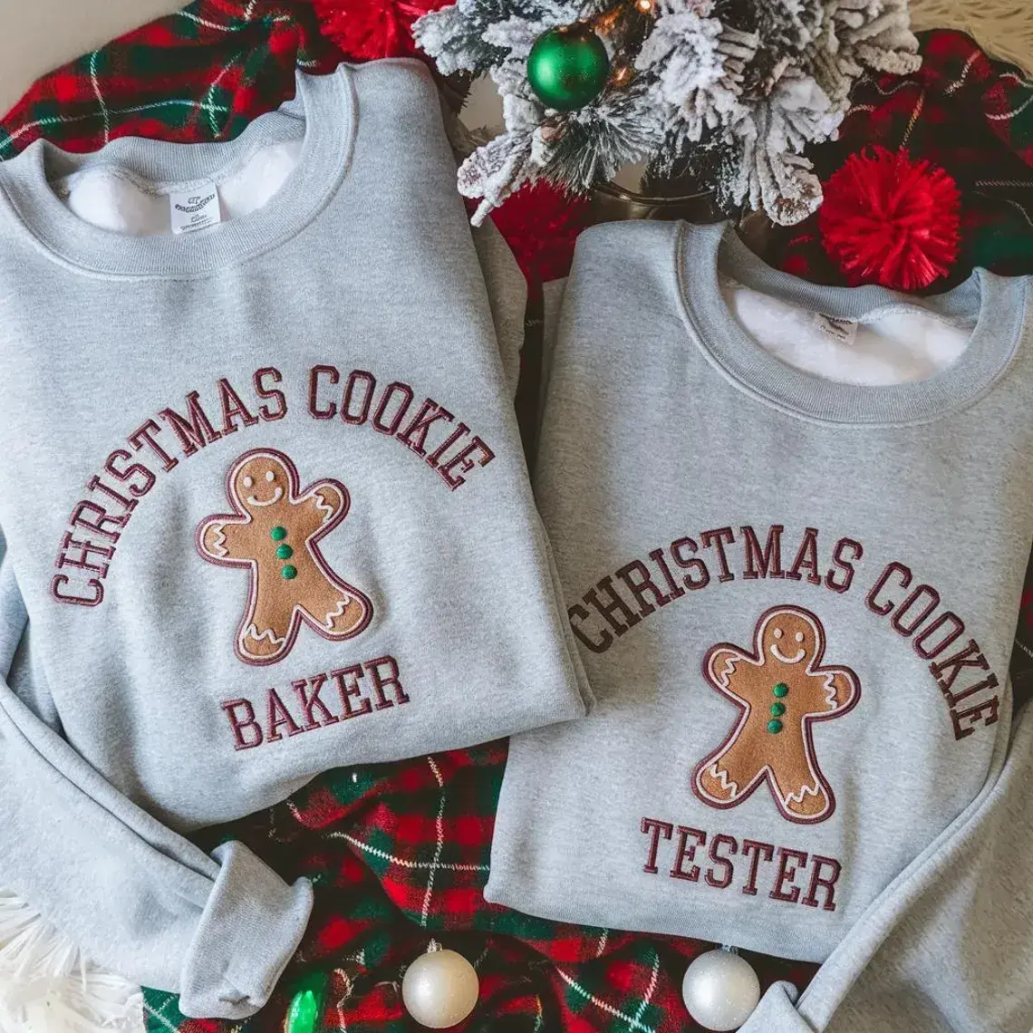 Christmas Cookie Baker Sweatshirt, Christmas Cookie Tester Sweatshirt, Christmas Crewneck Sweatshirt, Custom Xmas Gift