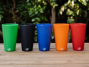 Silipint Inc. 16oz Classic Color Silicone Pint Glass LFGB-Certified Food-Grade Unbreakable BPA-Free Dishwasher & Microwave Safe Reusable Non-Toxic Cup for Home Parties & Outdoor