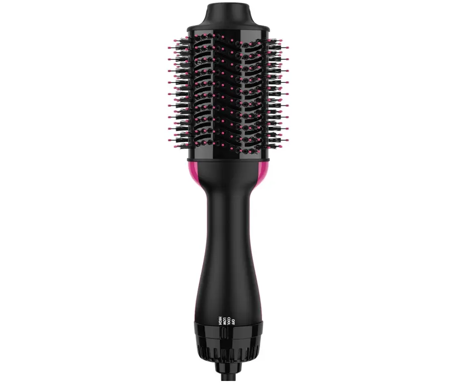 Hair Dryer Brush Blow Dryer Brush in One, Upgraded 4 in 1 Hair Dryer and Styler Volumizer with Negative Ion Anti-frizz Ceramic Titanium Barrel Hot Air Hair Straightener Brush