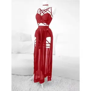 AltGoth Gothic Nightclub Sexy Skirt Set Women See Through Mesh Backless Crop Tops Emo Alt Punk High Waist Underpants Skirt 3pcs Clothes Suits