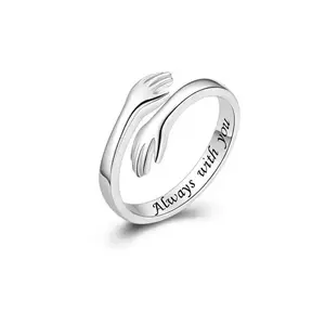 Hug Ring For My Daughter/Granddaughter - A Symbol of Love and Protection Eternal Love Promise Ring, I Will Always Love You, Meaningful Birthday Christmas Graduation Gift