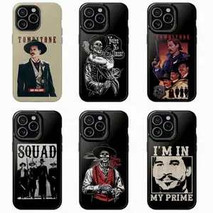 Doc Holliday Phone Case Val Kilmer Tombstone Tribute for Movie Buffs & Western Fans Phone Case Protection, Shockproof For IPhone 17-12, Pro Max, Pro Plus, and Samsung S25 24 23 Safety Case