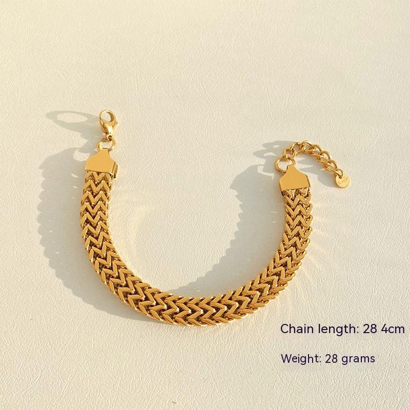 Luxury Stainless Steel Electroplated Bracelet | Minimalist Stack Bracelet | Tarnish Free Simple Style Bracelet