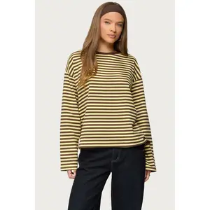 Jodie Oversized Striped Long Sleeve Top Jodie Oversized Striped Long Sleeve Top