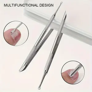 1/2 Portable Stainless Steel Nail Care Tool, Combining Dead Skin Removal With Foot Trimming And Nail Filing, Wear-Resistant And Durable, Easy To Carry For Daily Nail Repair And Maintenance