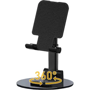 Rotatable Cell Phone Stand for Desk, Height Angle Adjustable Phone Holder Portable Phone Stand Compatible for  Smartphones  14, Pro, Pro Max, 13 12 X XS