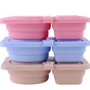 3 PCS Leak Proof Snack Container Set Double Compartment Food Storage Boxes for Sauce & Snacks Portable Lunch Box for Travel Work Picnic Lunch Boxes Tableware Containers Reusable