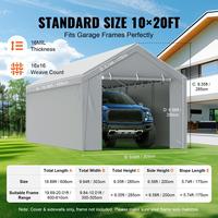 Top + Side Tarpaulin【Size: 10 x 20 ft】