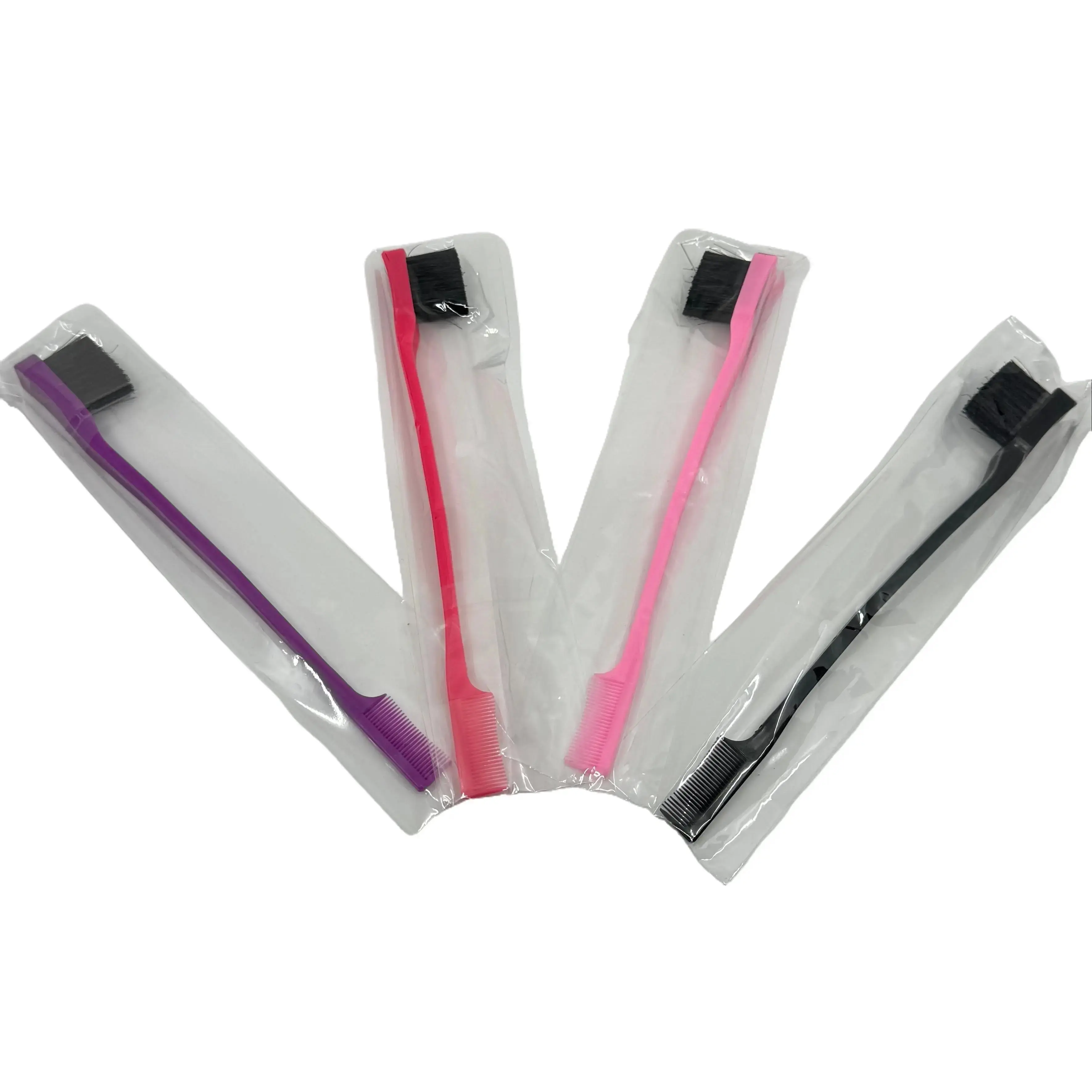 Multipurpose Styling Comb Pack - Gentle Hair Brush with Soft Bristles, Fine-Tooth Edge Control & Handle, Damage-Free Dry Finishing Tool, Small-Head Toddler Haircare Accessory for All Hair Types, Hair Styling Tools For All Hair Gifted Cosmetics