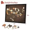 Camdoor Map puzzle, family decor,wooden U.S. travel map puzzle, anniversary gift, children's geography puzzle, or perfect holiday gift for couples and families, record your journey, memory making, home decor, unique traveler gift,