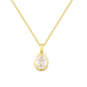 EVRY JEWELS Gold or Silver Plated Women's Romi Necklace