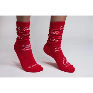 SickFit Slouch Socks- Red