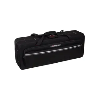 Crossrock Bb Tenor Saxophone Foam Case | Lightweight Gig Bag with Modern Fabric, Plush Interior & Storage Compartments