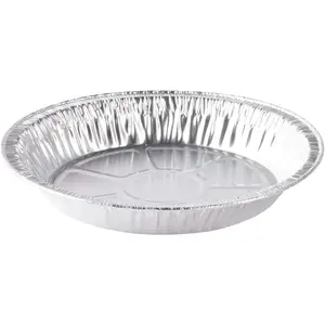 Aluminum Foil Baking Pie Pans 8 inch (7 inch Inner Diameter) Disposable Plates Made in USA (Pack of 25)