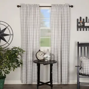 Grace Ann Buffalo Check Panel Curtains