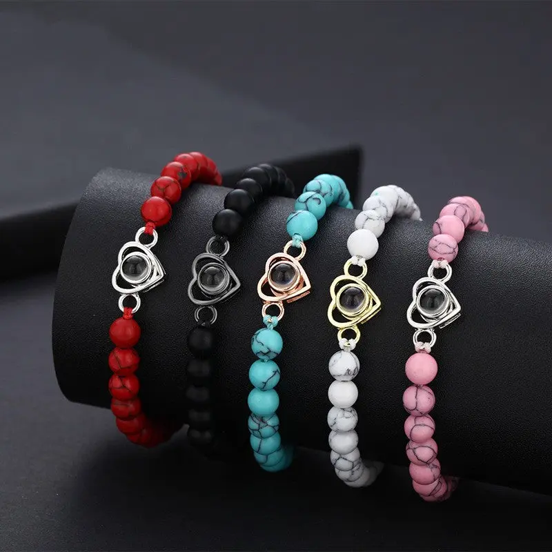 Love 100 Languages Projection Bracelet Wrist Chain