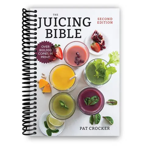 The Juicing Bible Cookbook, 2nd Edition Flat-Lay Spiral-Bound Lifestyle Book for Juice Lovers - 128 Plant Pics, 16 New Photographs, 7 Body Systems Coverage, 80 Health Concerns Resources, Vegetables Focus, Lays Flat for Easy Reading