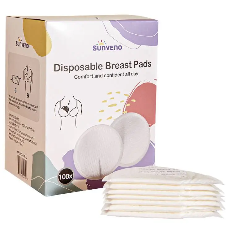 Sunveno Ultra-Thin Disposable Breast Pads for Comfortable Nursing