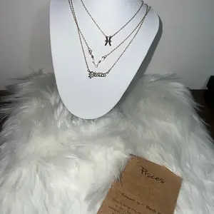 3Pcs/set 12 Zodiac Sign Necklace