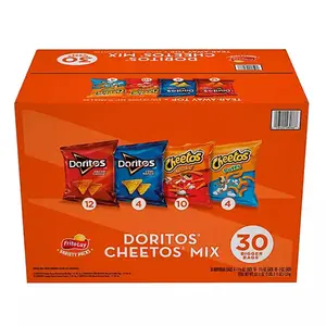Frito Lay Doritos Cheetos Mix, Variety Pack of Snacks and Chips, 30 ct.