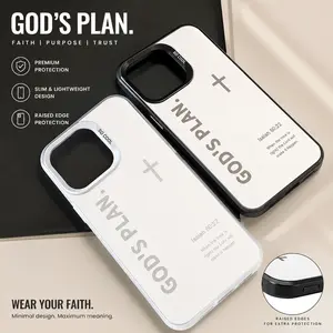 Perfect Christian Gift for Father's Day: "God's Plan" Isaiah 60:22 Bible Verse Cross Phone Case, "When the time is right" Quote, SO COOL Design Protective Cover for iPhone 16 Pro Max 15 14 13 12 11 Plus Air Pro