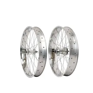 Tracer WH-D4D263613D3i-PL 26'' Internal 3 Speed Double Polished Fat Rim Wheelset, Compatible with Disc Brake.